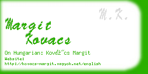 margit kovacs business card